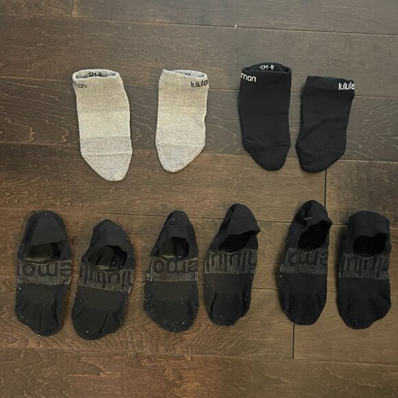 Lululemon Power Stride No Show + Daily Stride Low Ankle Socks 5 Pairs - Picture 2 of 2
